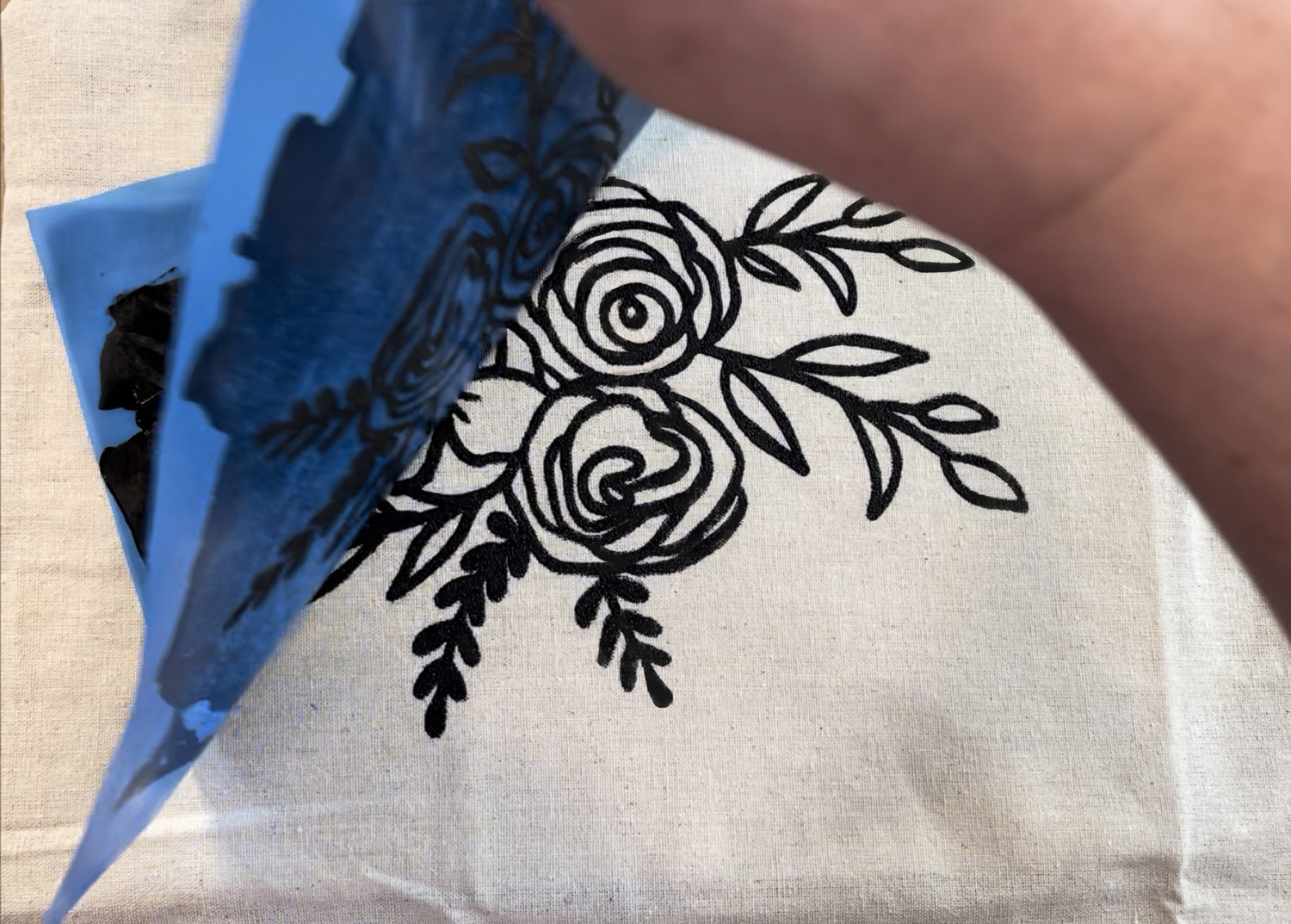 Stenciling on Fabric