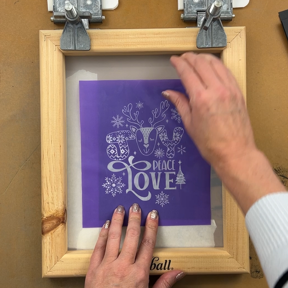 screen print multiple diy cards with ikonart