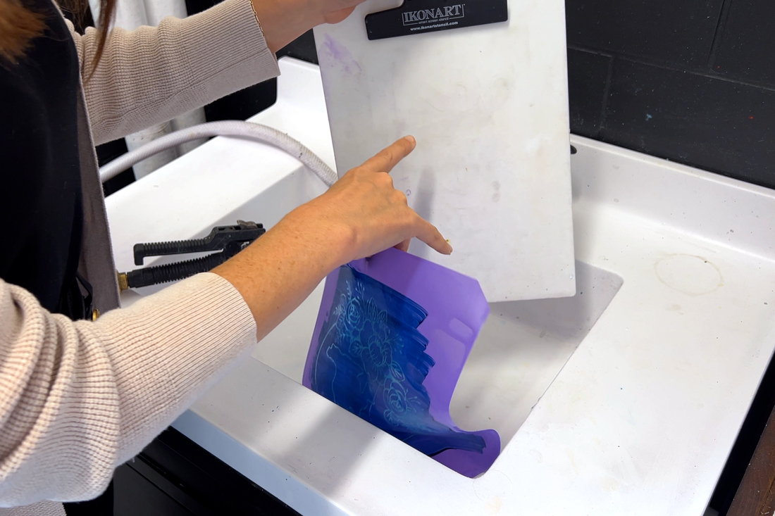 how to clean ikonart stencils