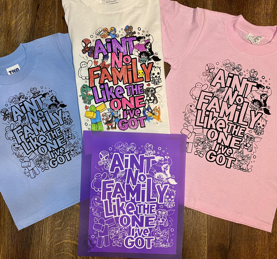 color me screen printed shirts paint party with ikonart