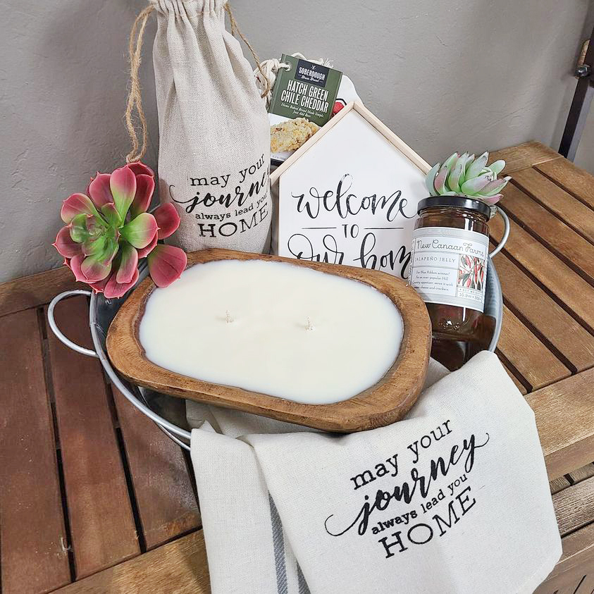 diy gift basket craft party idea with ikonart