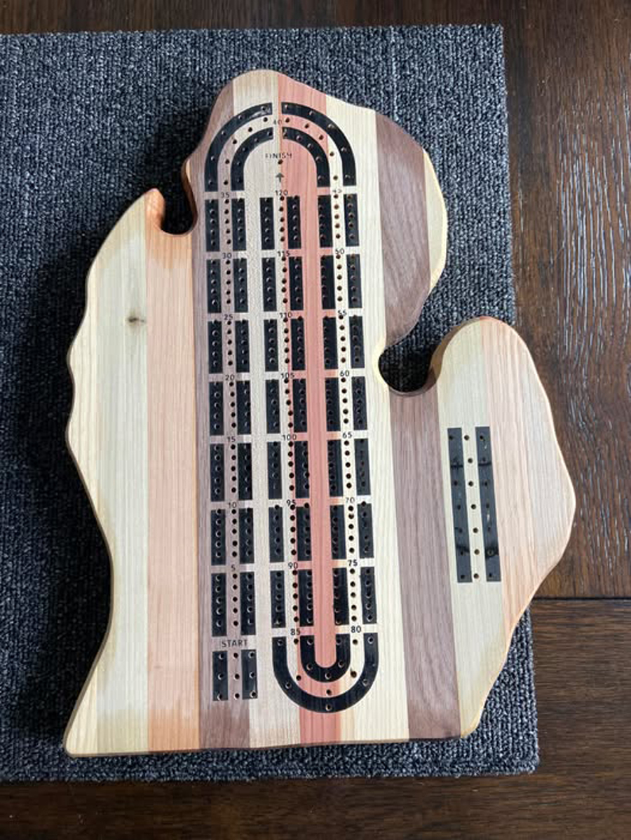 custom cribbage board fathers day gift ikonart