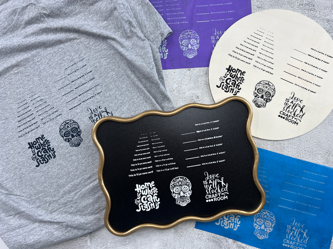 print test for Ikonart stencils