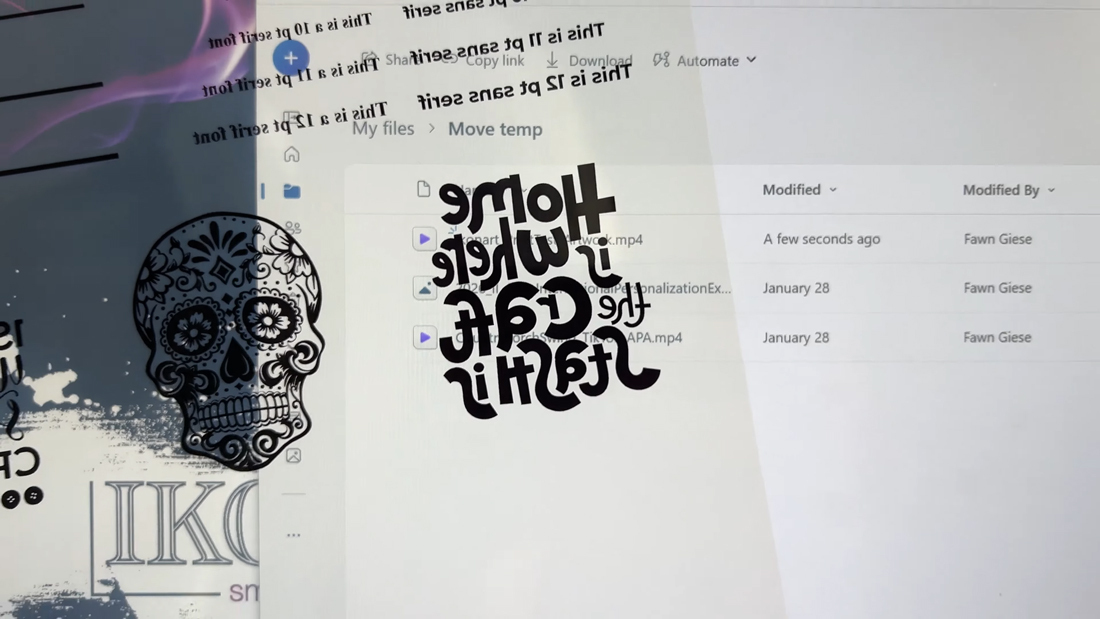 print test for Ikonart stencils