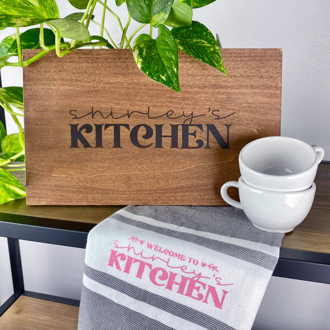 Moms Kitchen Cute Cutting Board Gift For Mom, Mom's Kitchen Decor